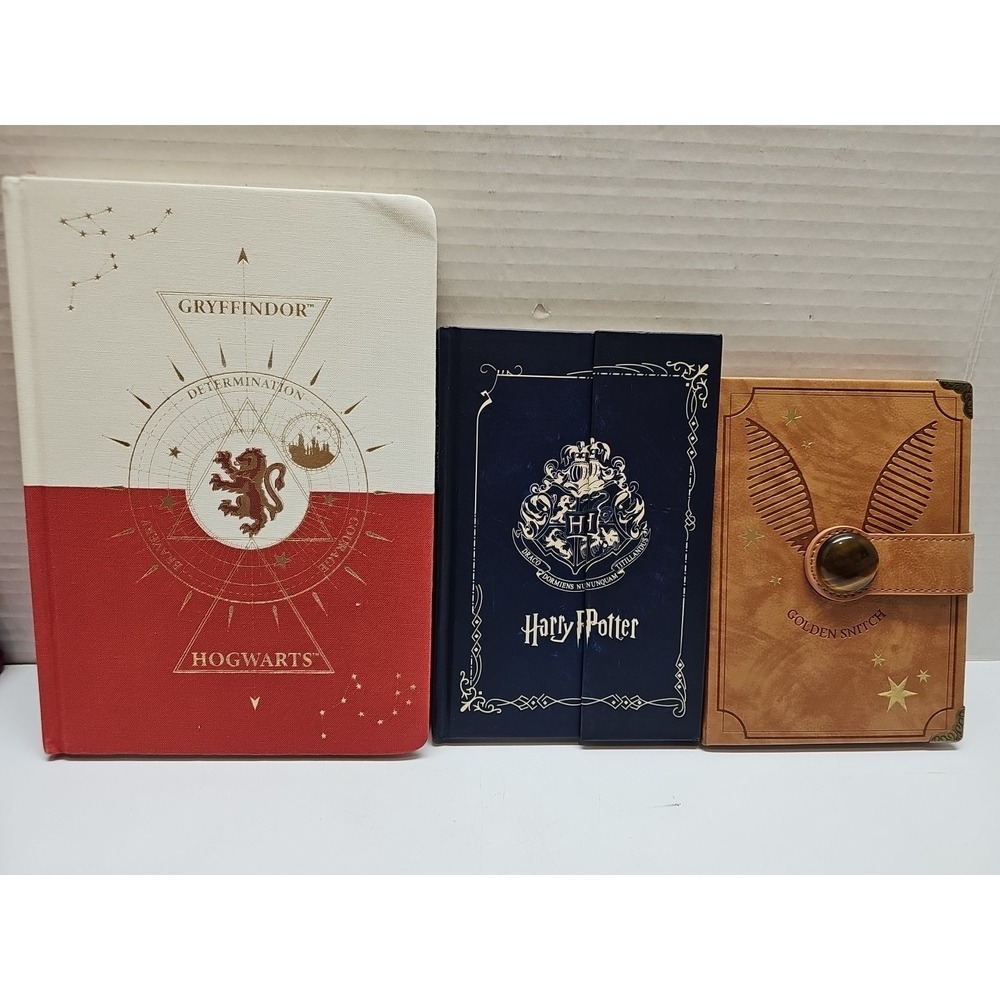 Lot Of 11‎ Harry Potter Hogwarts Journal Note Book Embossed Faux Suede - Picture 4 of 10